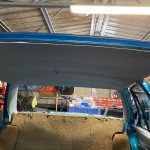 Ford XD XE XF sedan white vinyl headlining White